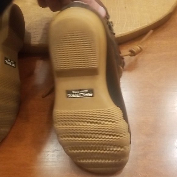 Sperry Brown and Black Kids Boots - Picture 5 of 6